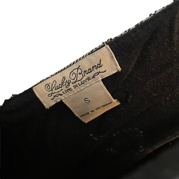 Lucky Brand Women’s Patterned Fit & Flare Dress V-Neck Sleeveless Lined Small - Picture 5 of 9